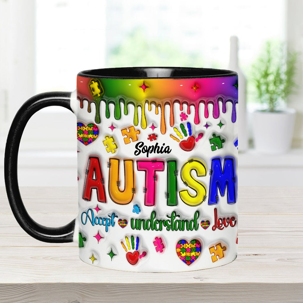 Sensibilisation à l'autisme - Mug personnalisé pour la sensibilisation à l'autisme