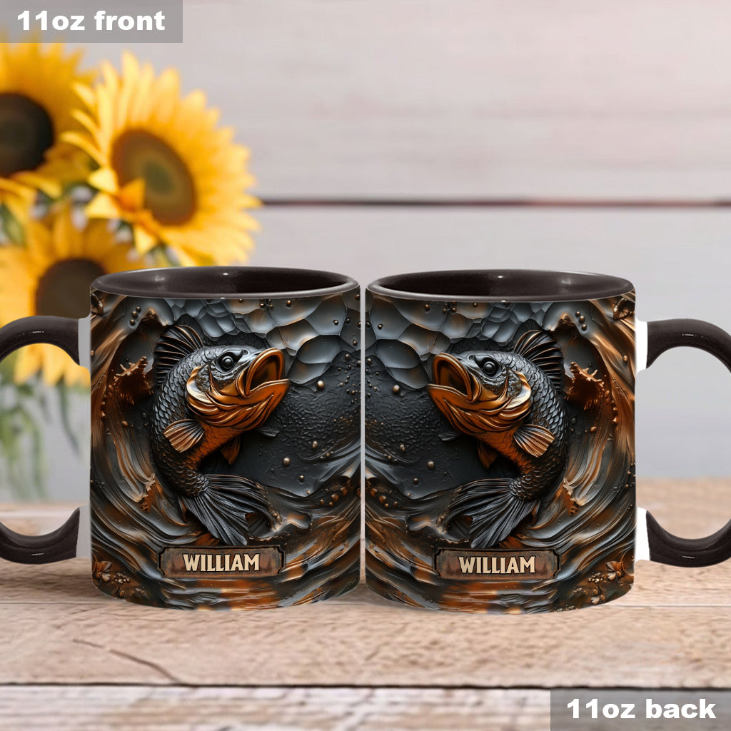 Fishing Lover - Personalized Fishing Accent Mug