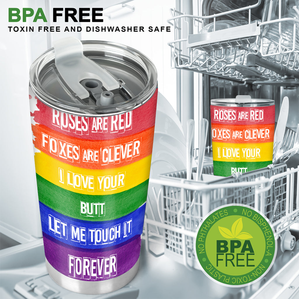 J'aime tes fesses - Gobelet personnalisé de soutien LGBT