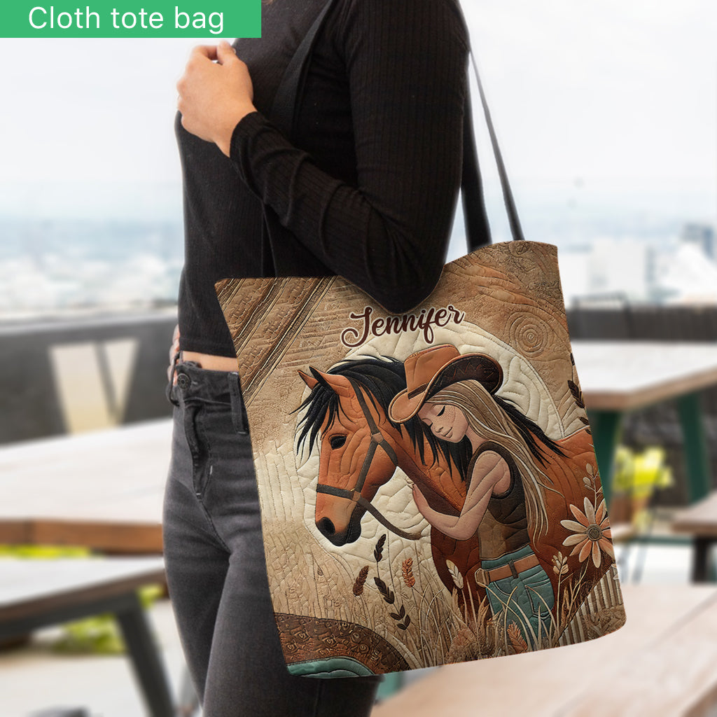 Amoureux des chevaux - Sac fourre-tout personnalisé à motif cheval