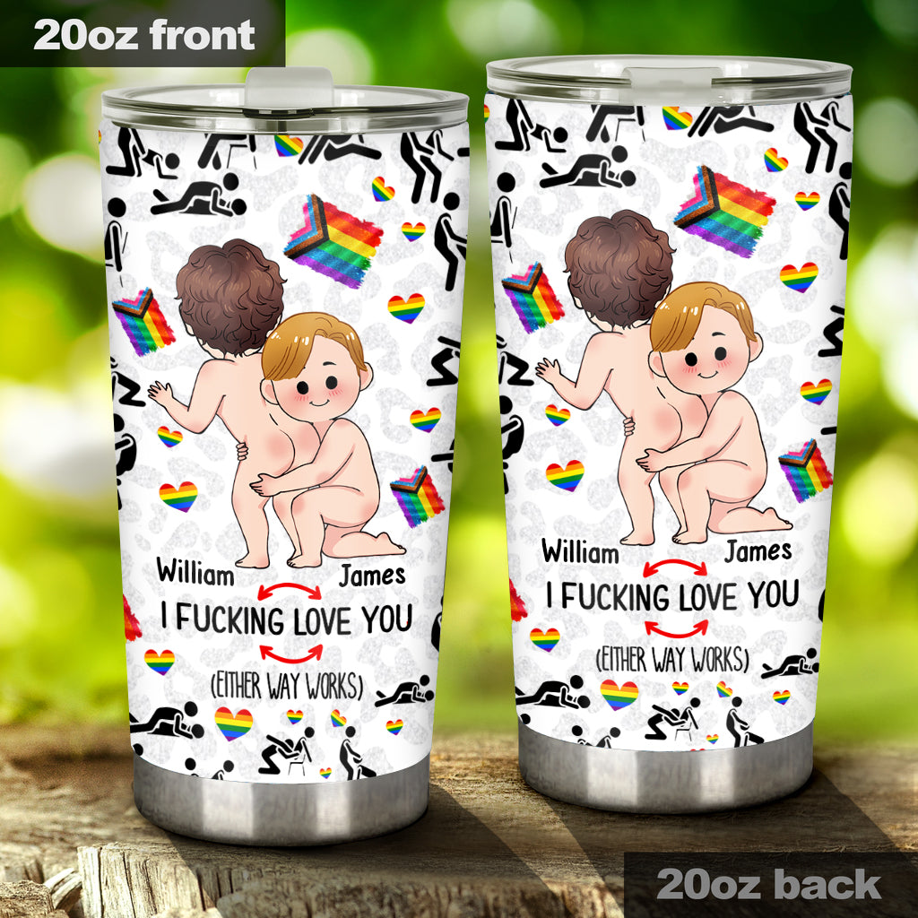 Je t'aime - Gobelet personnalisé de soutien LGBT