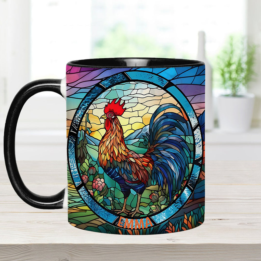 Mug personnalisé « Love Chicken » avec motif poulet