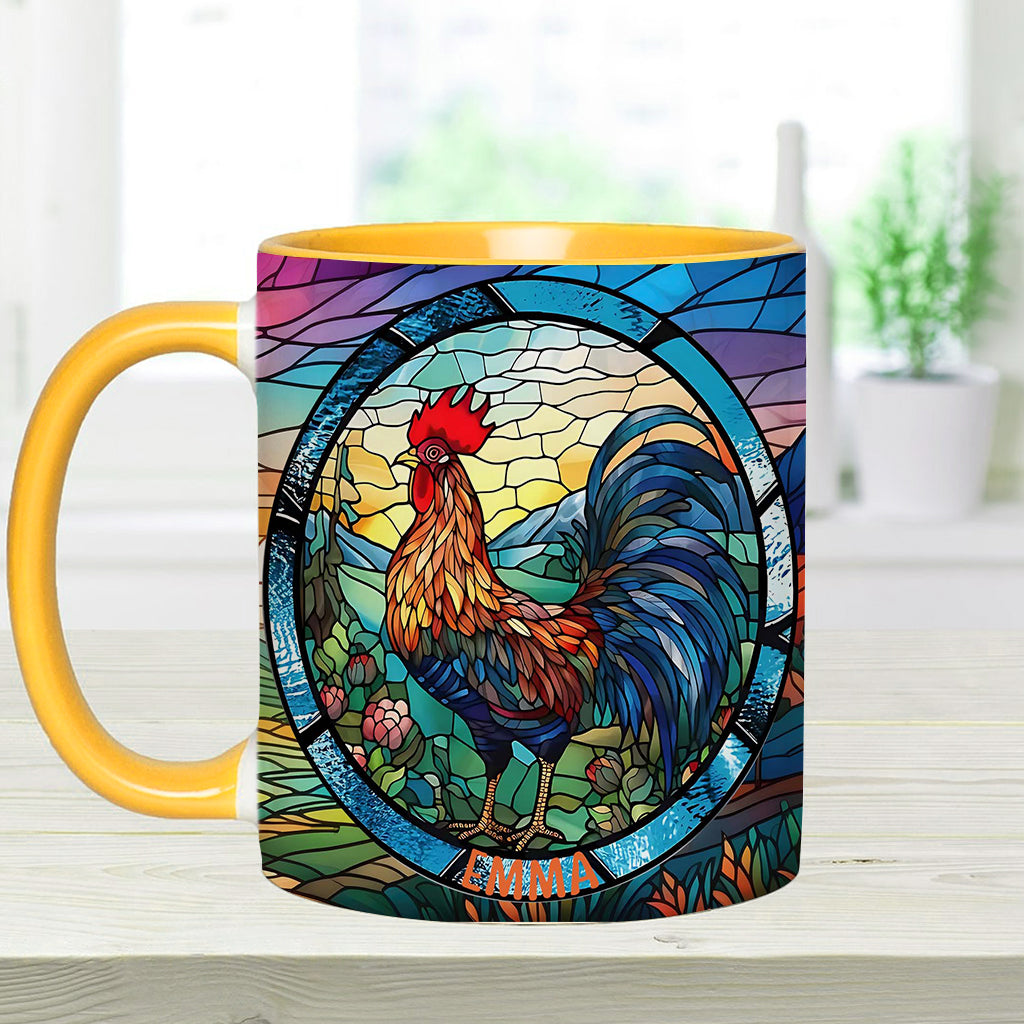 Mug personnalisé « Love Chicken » avec motif poulet
