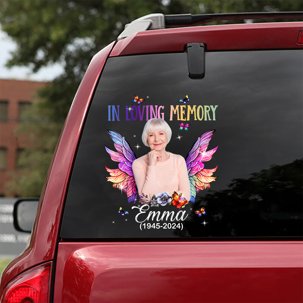 In Loving Memory Any Photo - Personalized Memorial Decal Die Cut