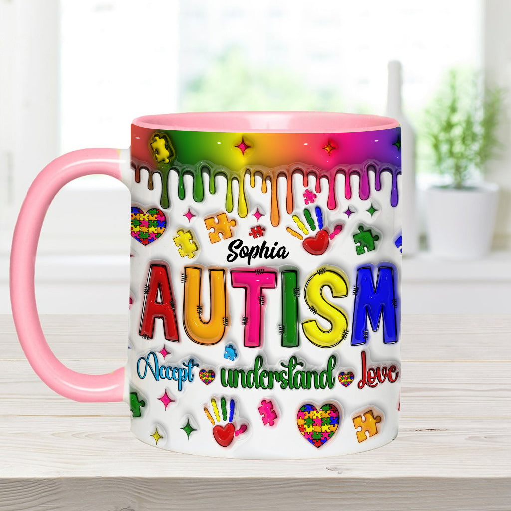 Sensibilisation à l'autisme - Mug personnalisé pour la sensibilisation à l'autisme