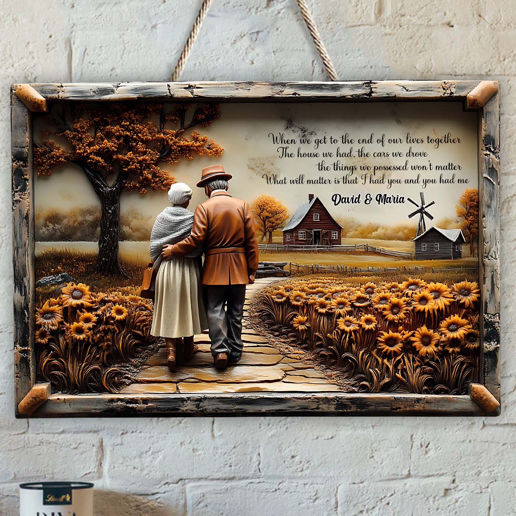 Je t'avais et tu m'avais - Panneau en bois personnalisé pour couple