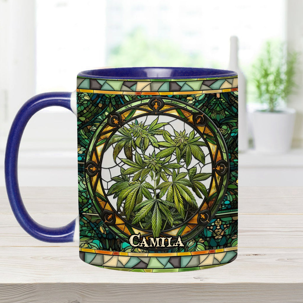 Mug personnalisé « C'est 420 quelque part » avec une touche cannabis