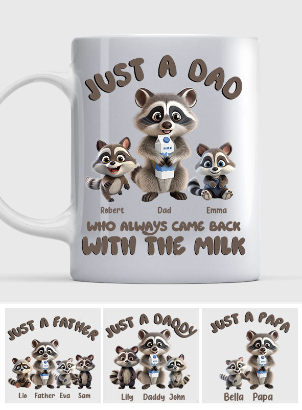 Un papa qui revenait toujours avec le lait - Mug personnalisé pour papa