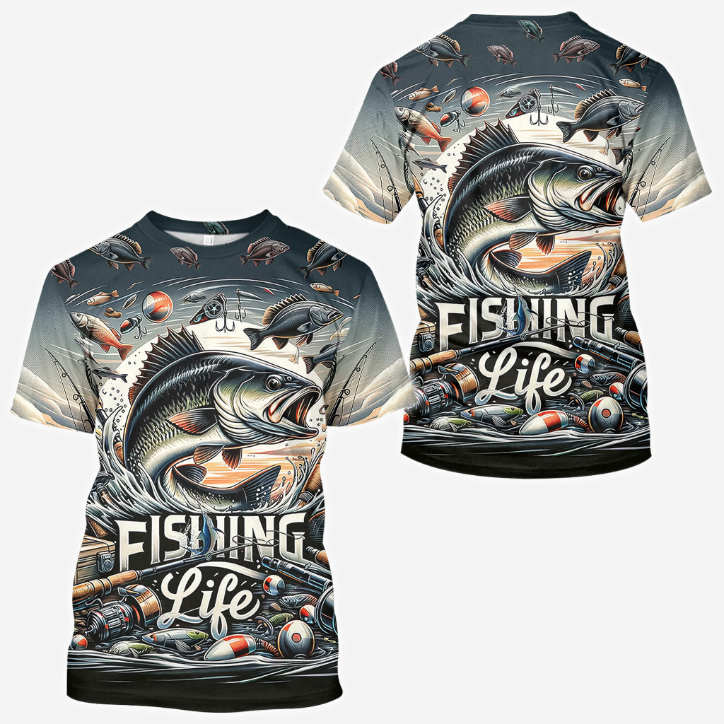 T-shirt « La vie de pêcheur » - Pêche partout