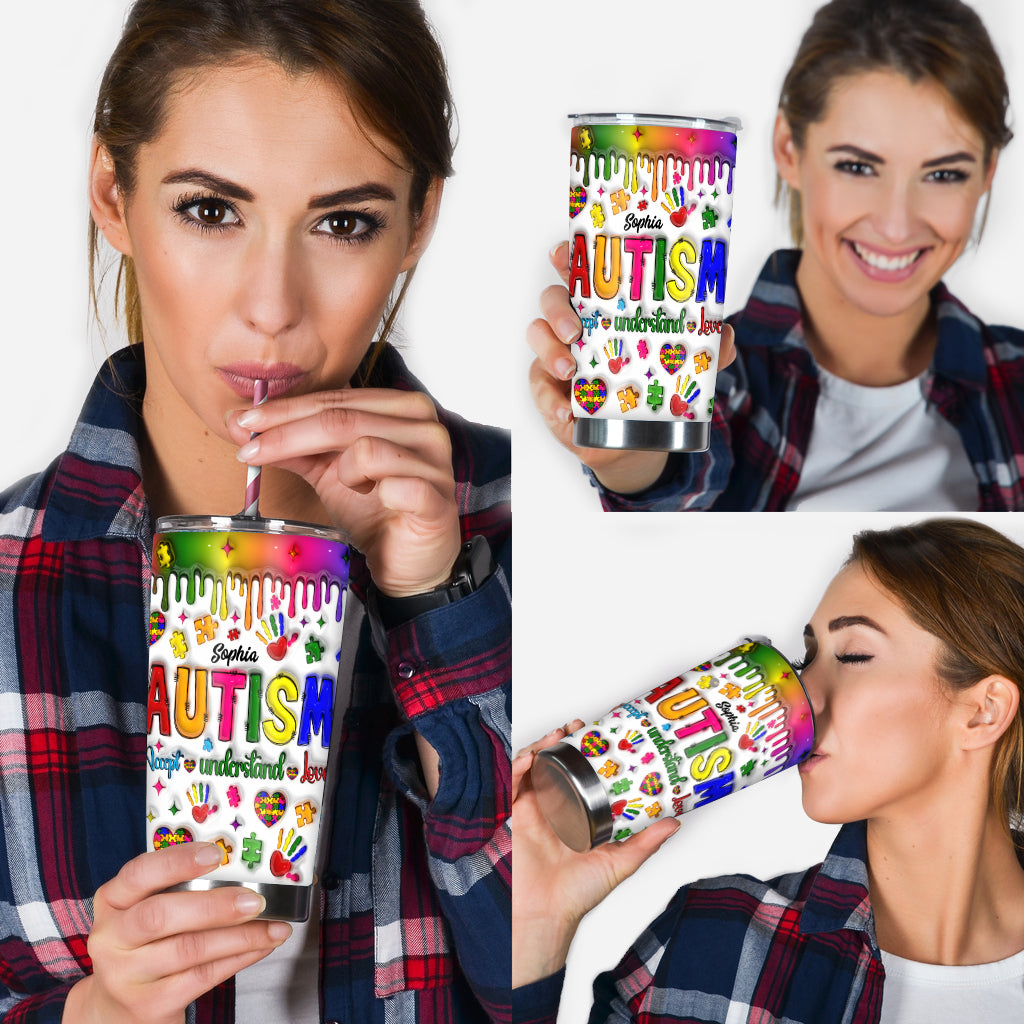 Sensibilisation à l'autisme - Gobelet personnalisé pour la sensibilisation à l'autisme