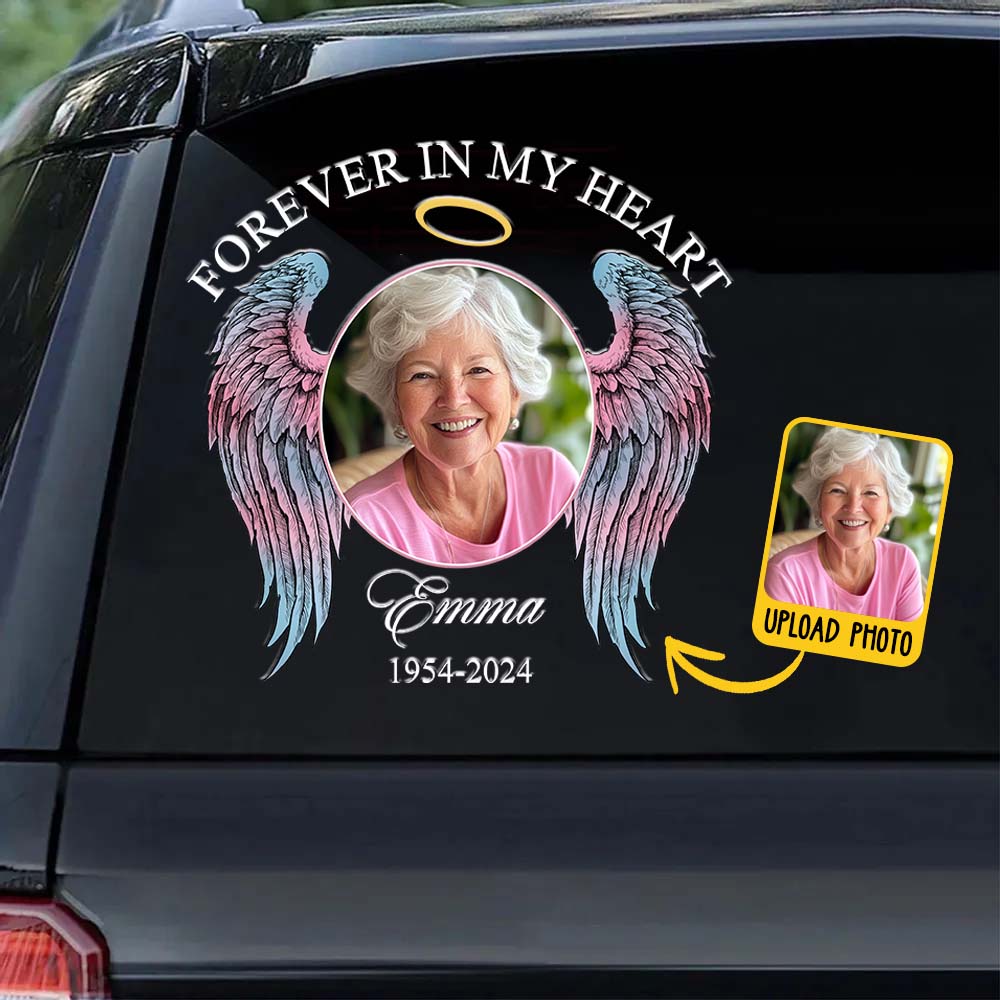 Forever In My Heart - Personalized Memorial Decal Die Cut