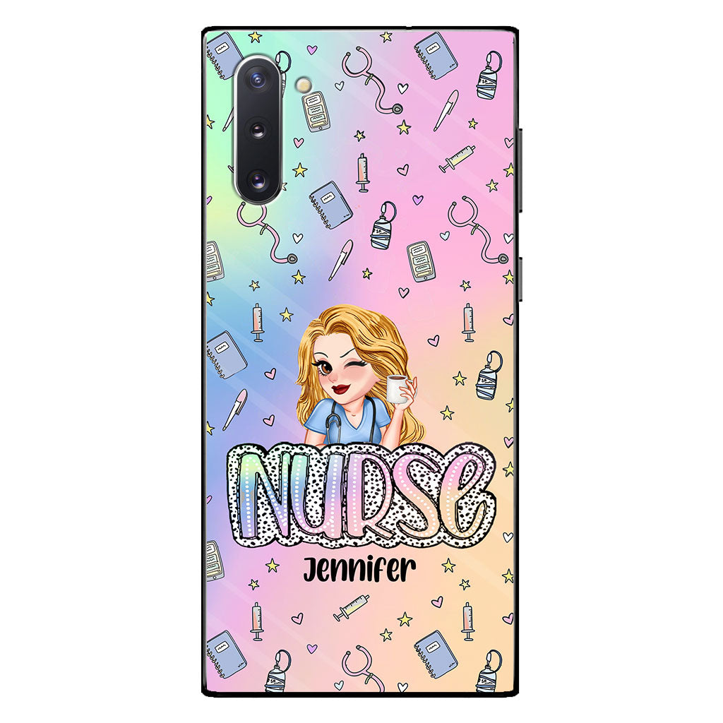 Vie d'infirmière - Étui de téléphone transparent personnalisé pour infirmière