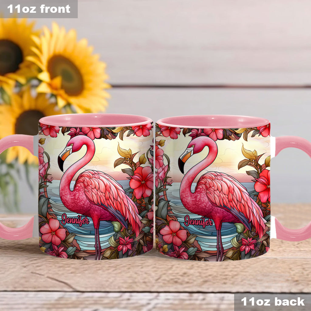 Mug personnalisé « J’adore les flamants roses »