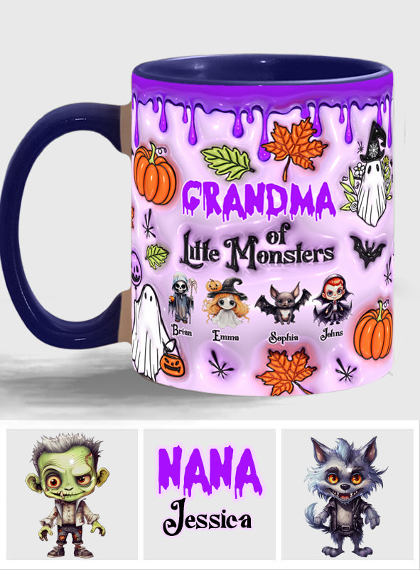 Mug personnalisé « Grand-mère des petits monstres » (tous titres)