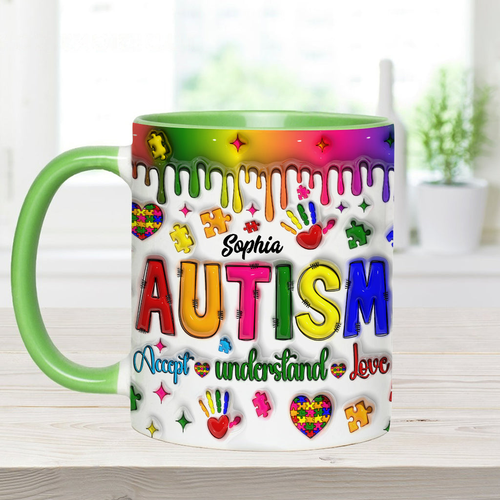 Sensibilisation à l'autisme - Mug personnalisé pour la sensibilisation à l'autisme