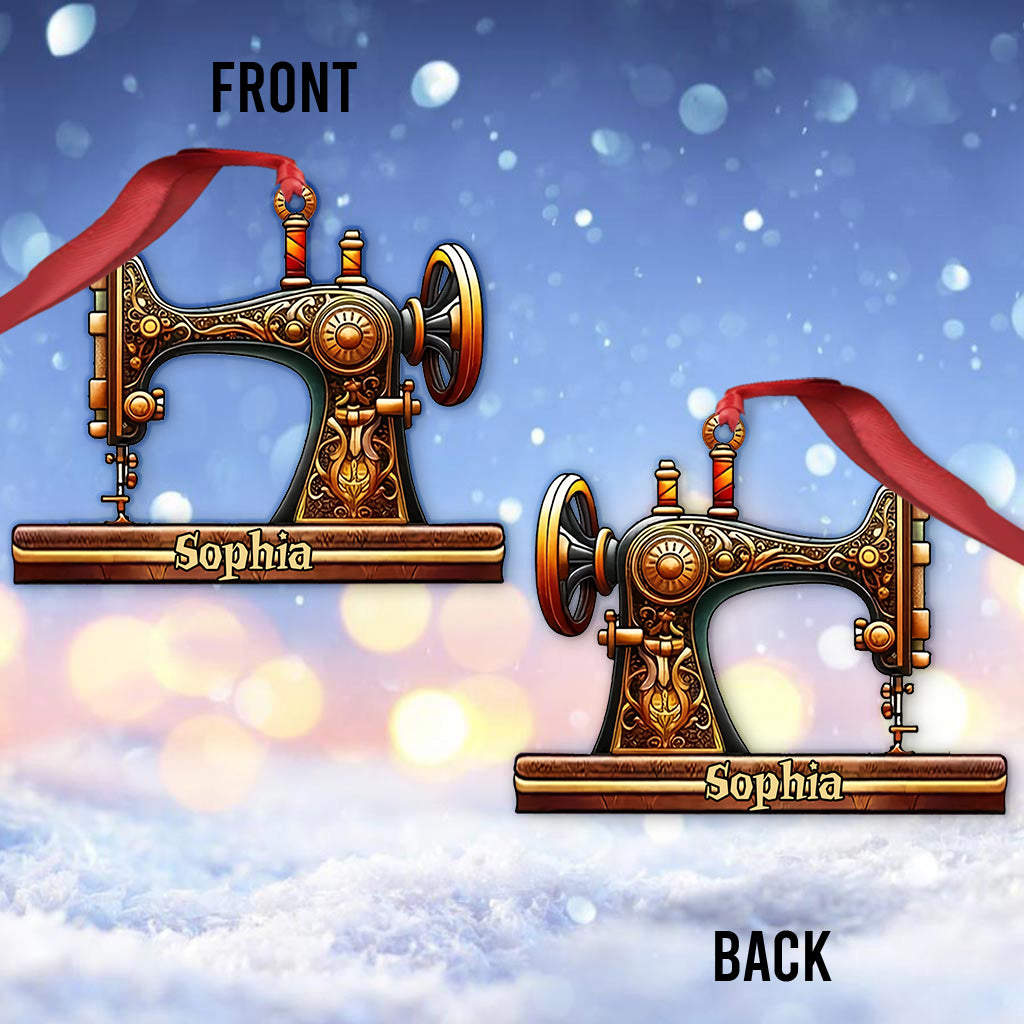 Machine à coudre magnifique - Ornement de couture personnalisé