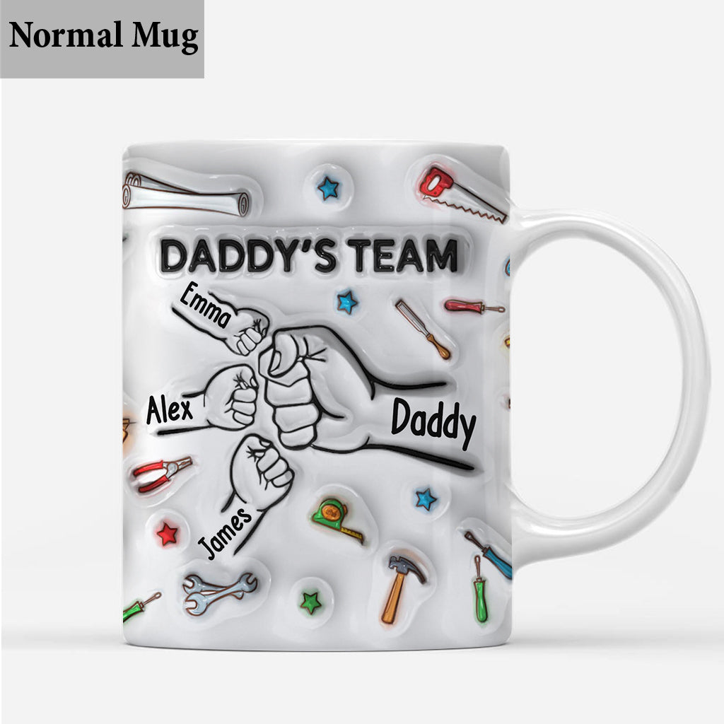 L'équipe de papa - Mug personnalisé pour papa