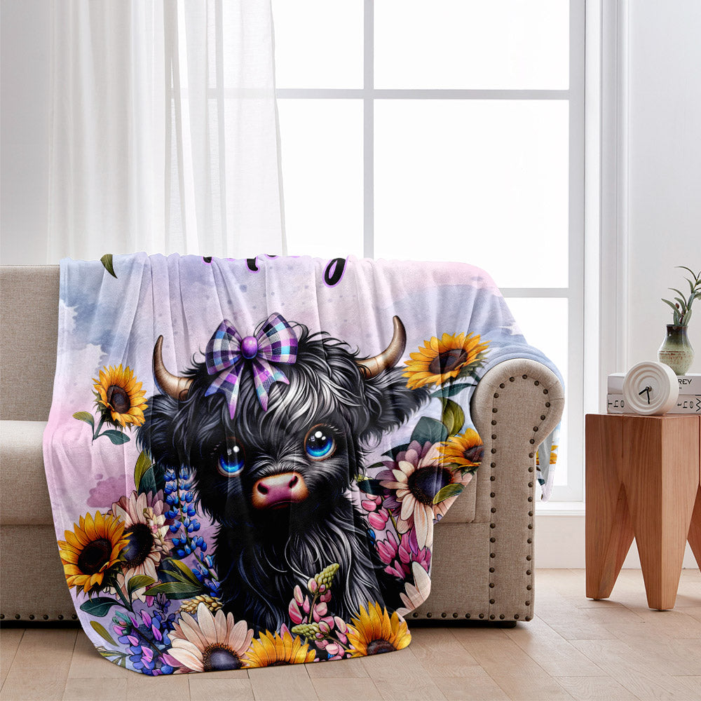 Mignonne petite vache des Highlands - Couverture personnalisée