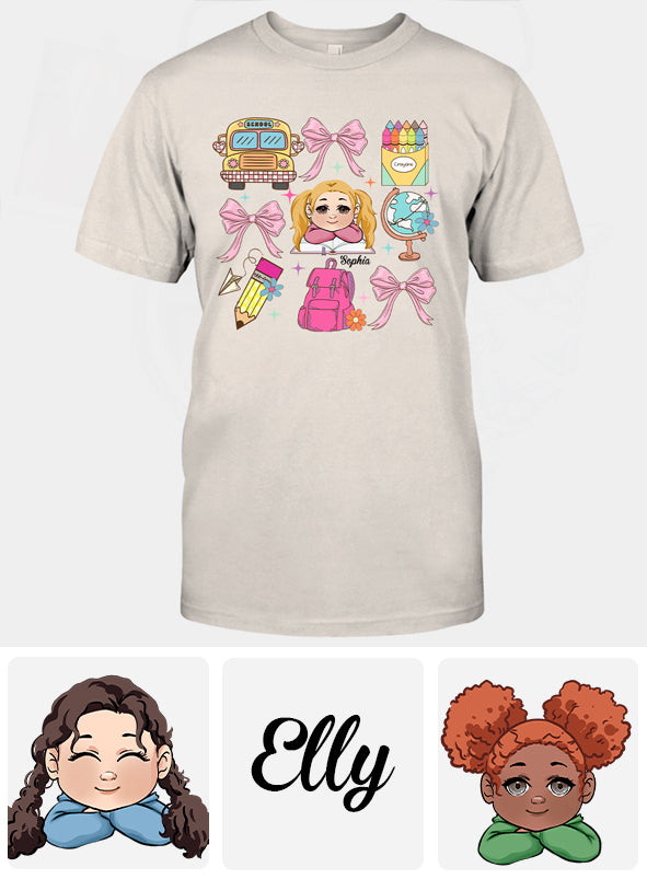 Coquette - T-shirt et sweat à capuche personnalisés pour enfant - Rentrée des classes