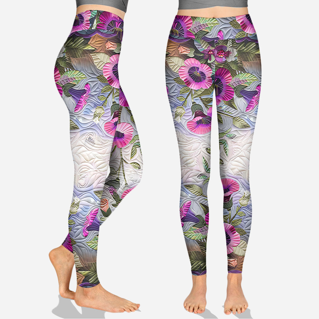 Magnifique colibri - Sweat à capuche et legging personnalisés colibri