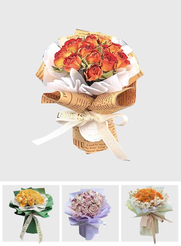 Mini Dried Flowers Bouquet - Personalized Dried Flower Car Air Freshener Vent Clip