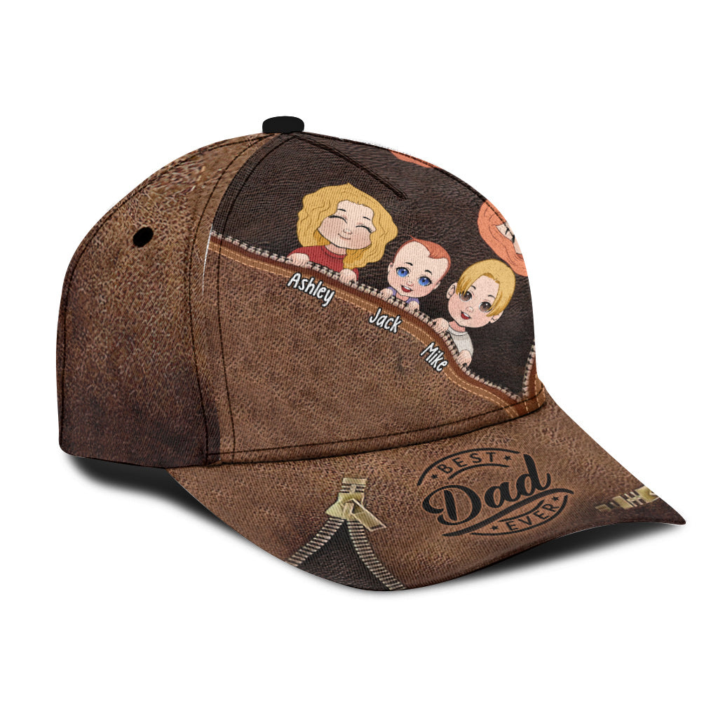 Meilleur papa du monde - Casquette classique personnalisée pour papa