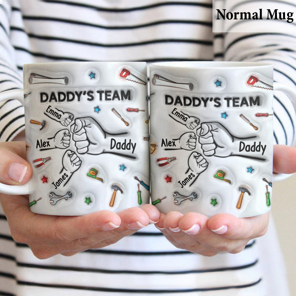 L'équipe de papa - Mug personnalisé pour papa