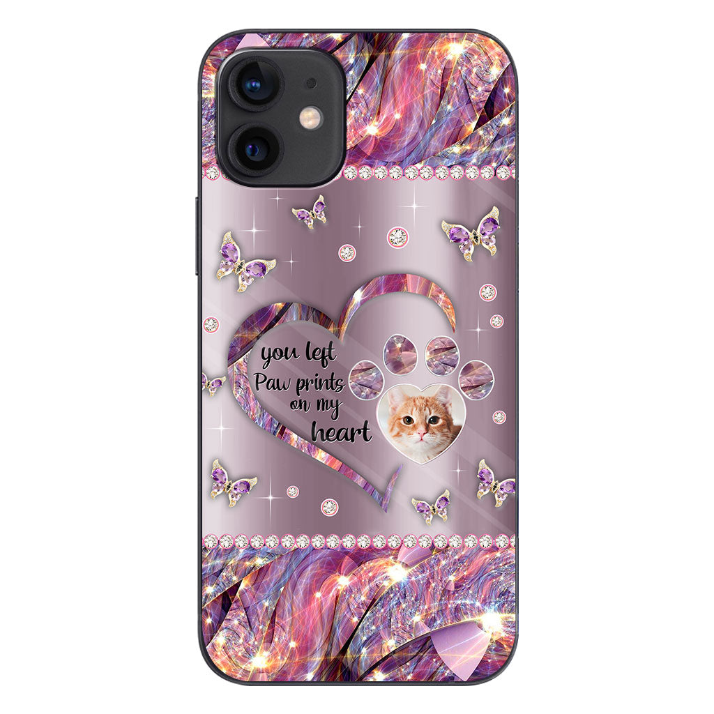 Tu as laissé des empreintes de pattes dans mon cœur - Coque de téléphone personnalisée pour chien