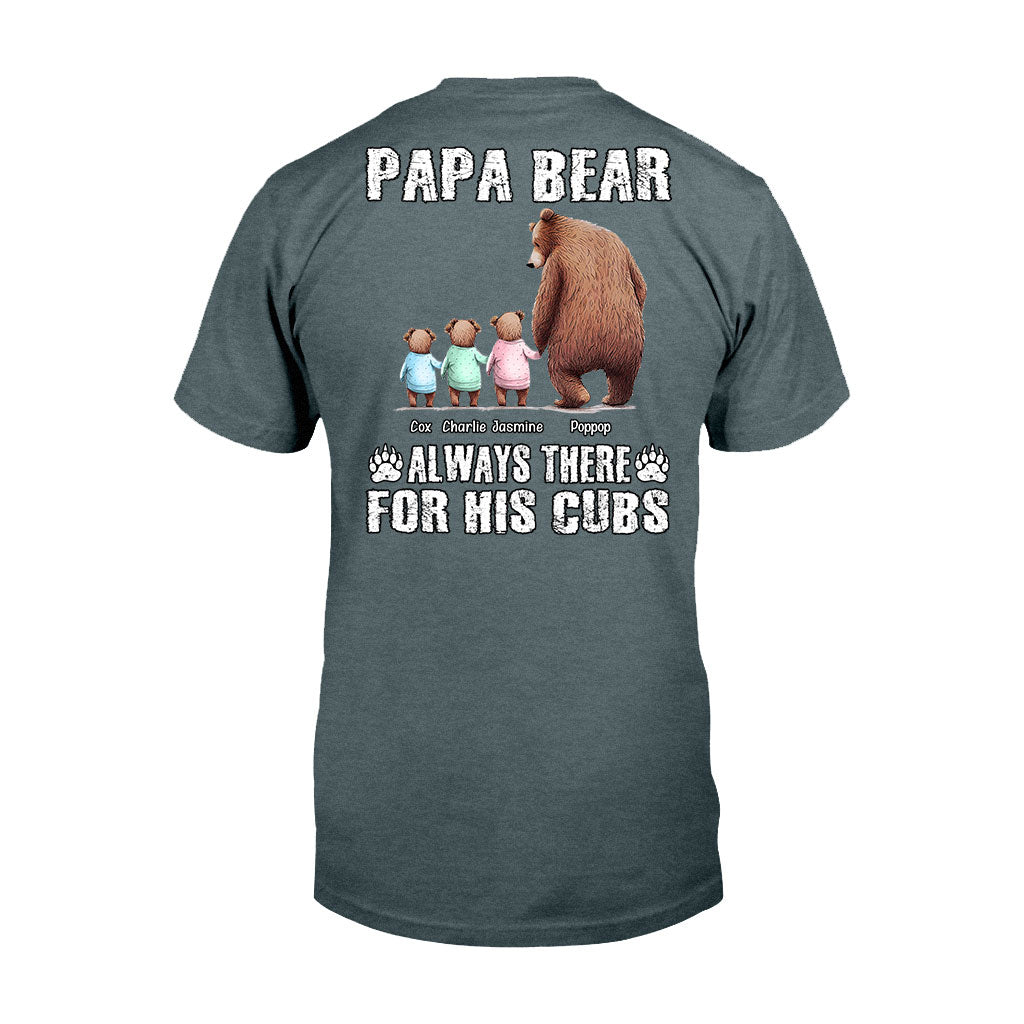 Papa Ours Toujours Présent pour Ses Petits - T-shirt et Sweat à capuche personnalisés pour papa