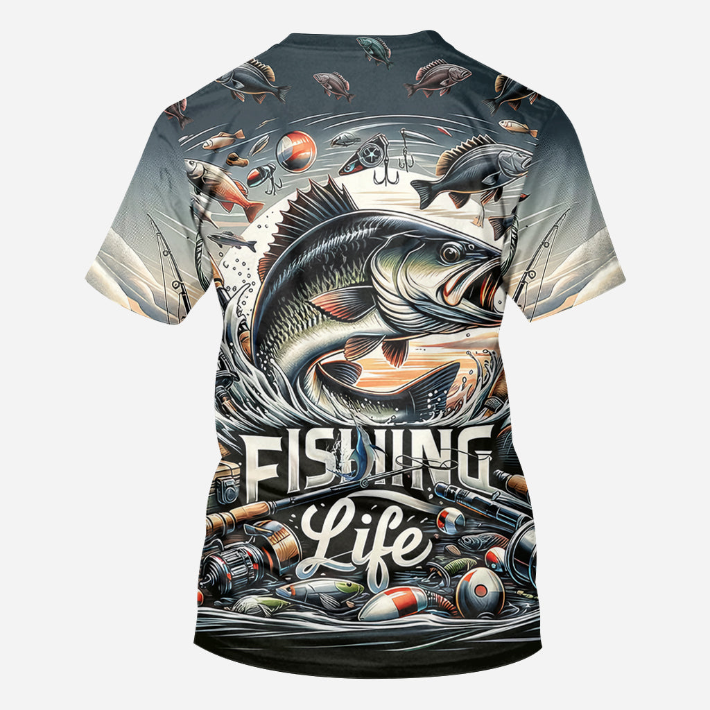 T-shirt « La vie de pêcheur » - Pêche partout
