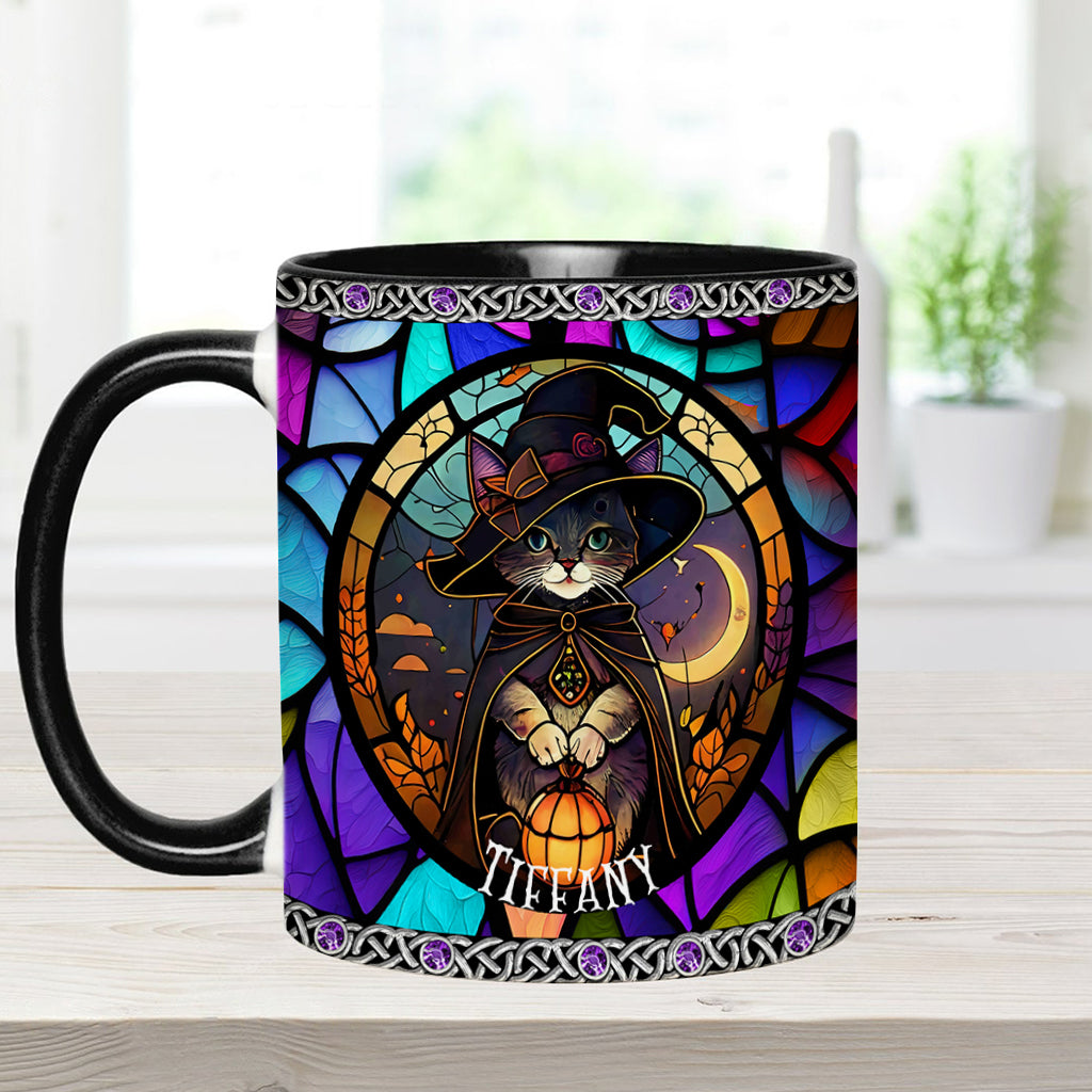 Mug personnalisé Sorcière en vitrail - Magnifique mug à motif sorcière