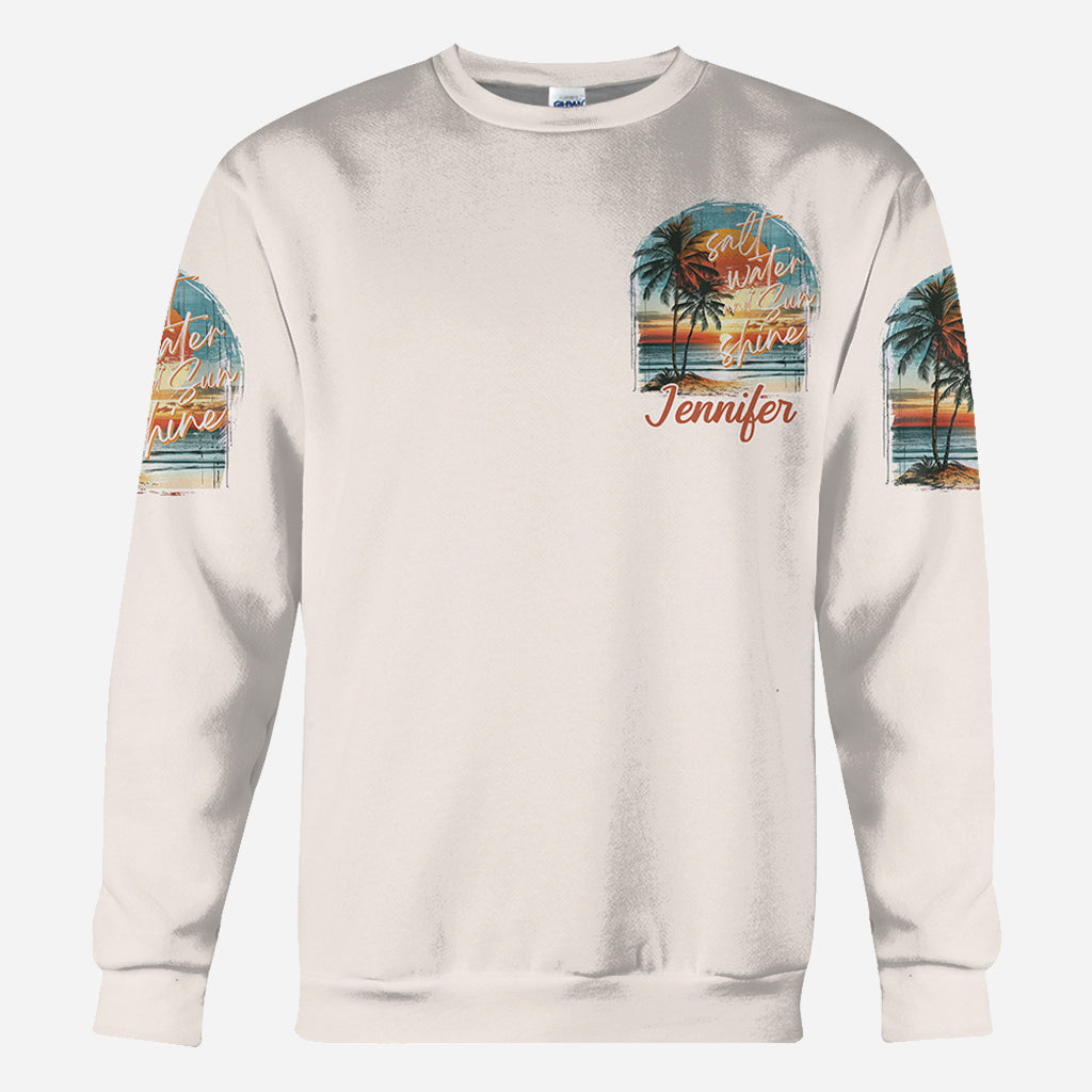 T-shirt personnalisé « Salt Water Sunshine » pour amoureux de la mer