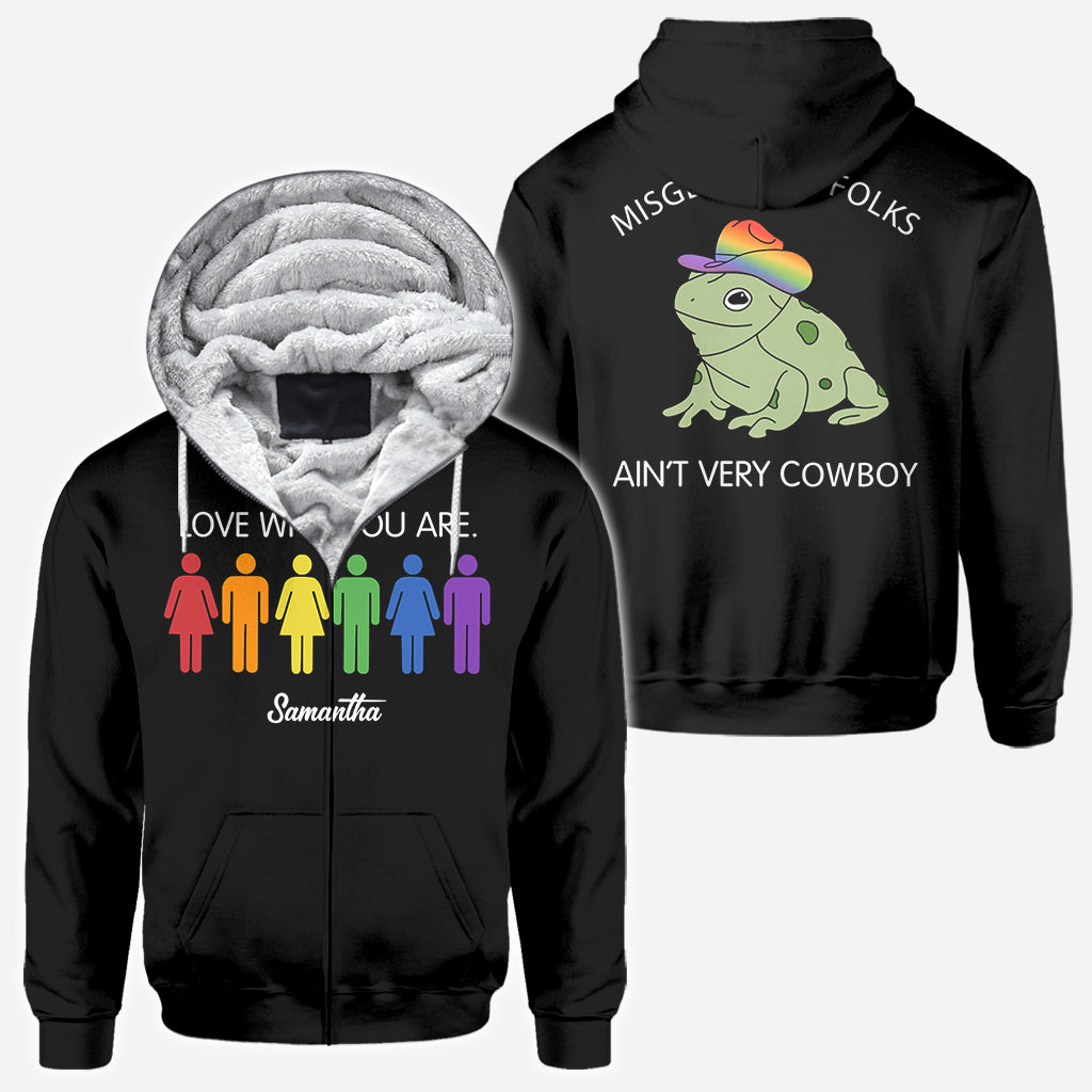 Misgendering Folks Aint Very Cowboy - Personalized LGBT Support All Over Shirt