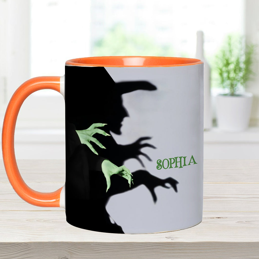 Mug personnalisé Halloween Witch Shadow - Thème sorcière