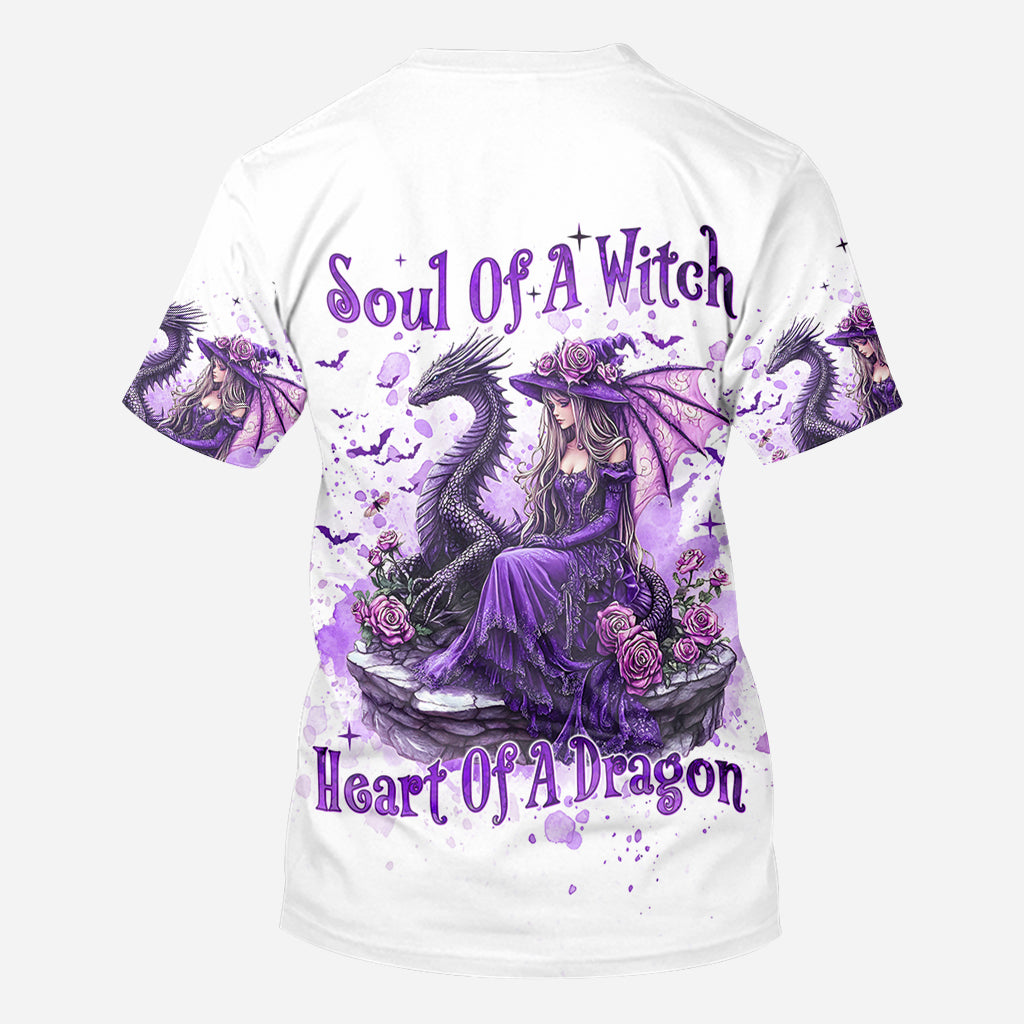 Âme de sorcière, cœur de dragon - T-shirt personnalisé de sorcière
