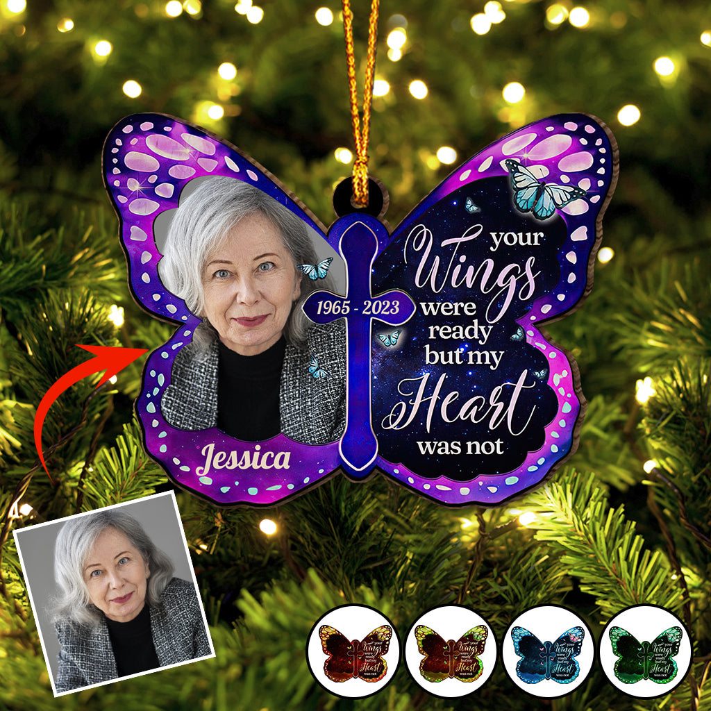 Tes ailes étaient prêtes - Ornement commémoratif personnalisé