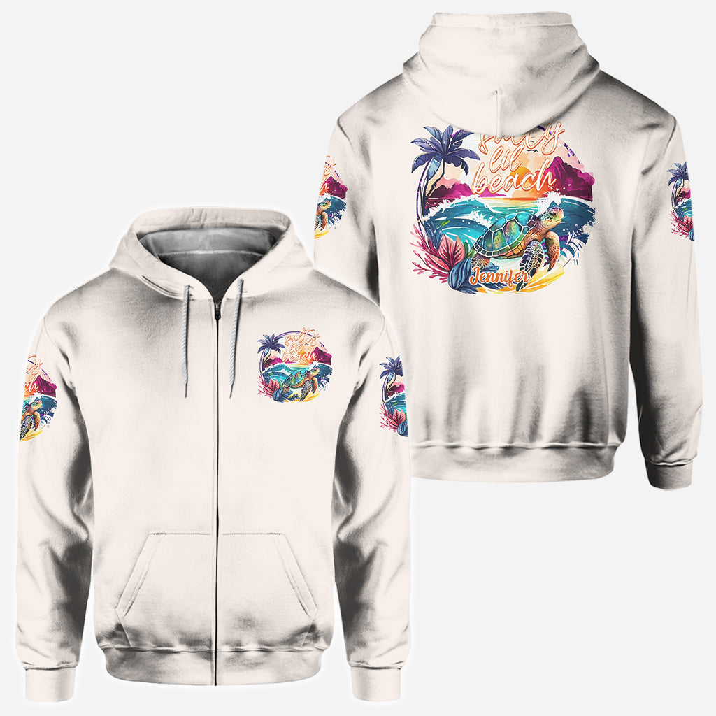 Salty Lil' Beach - T-shirt personnalisé avec motif tortue