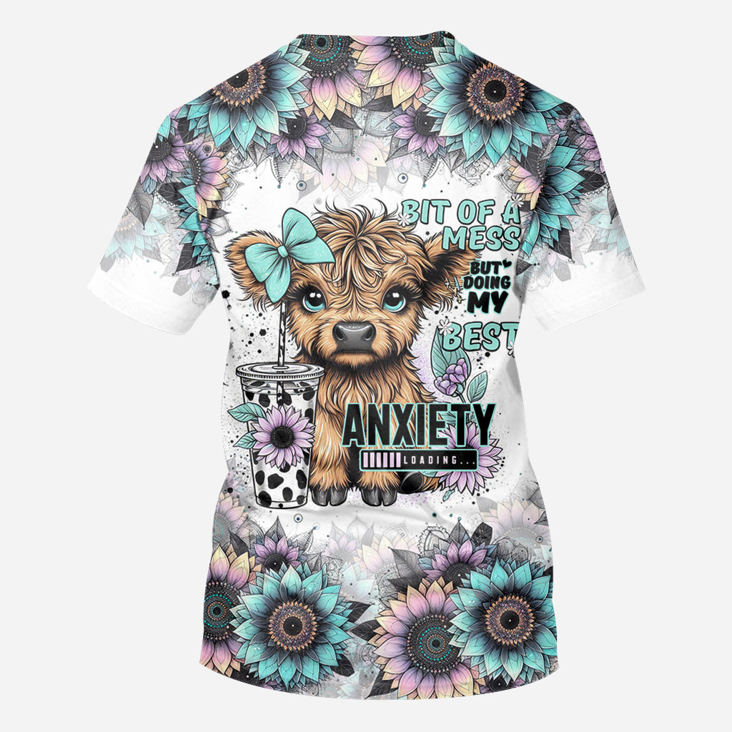 Bit Of A Mess But Doing My Best - Personalized All Over Shirt