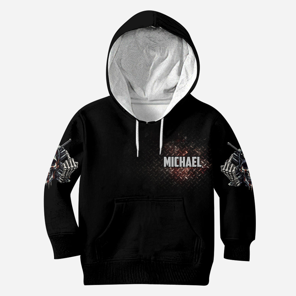 American Flag Skeleton - Personalized Skull All Over Shirt