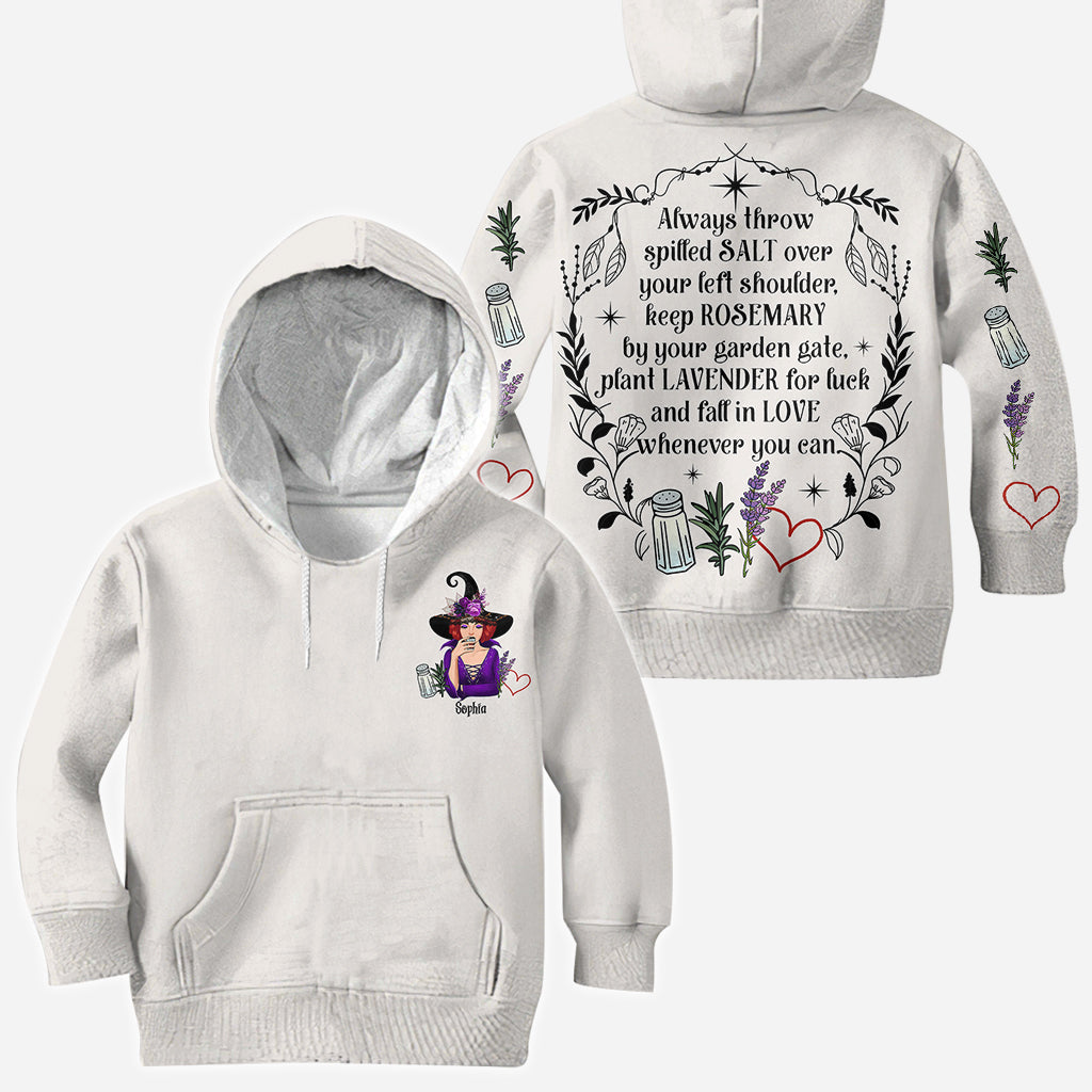 T-shirt personnalisé « Sorcière » au sel, romarin et lavande, inspiré de la magie pratique -