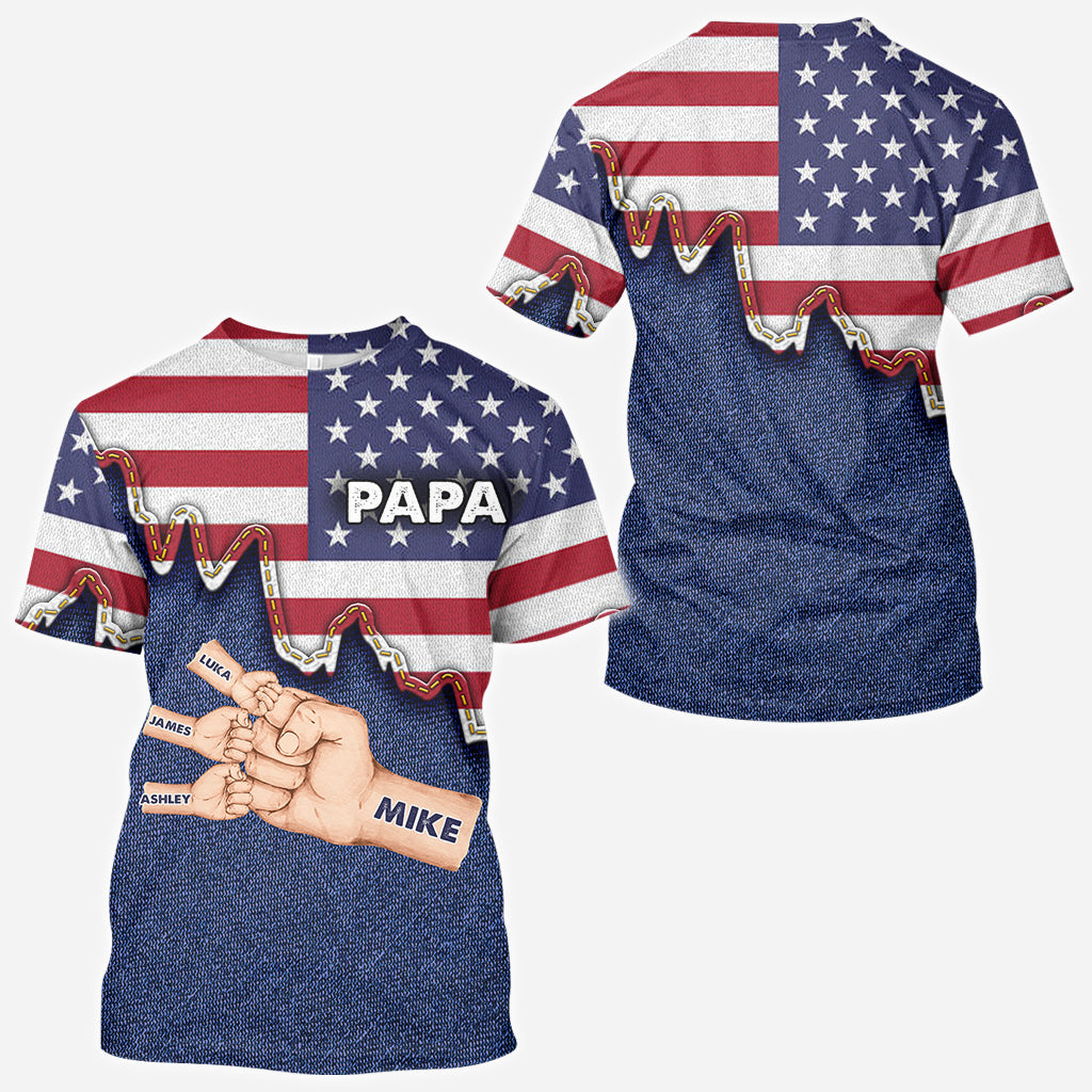 L'équipe de papa - T-shirt personnalisé pour papa