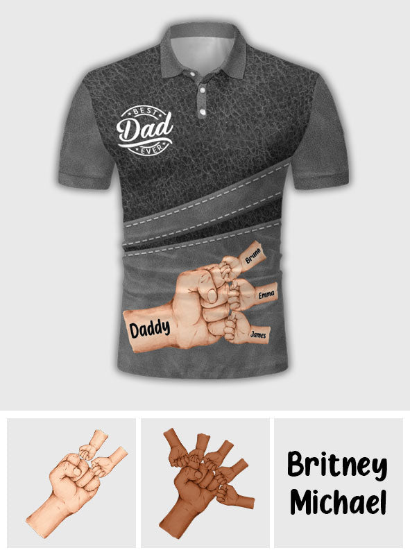 Best Dad Ever - Personalized Father Polo Shirt