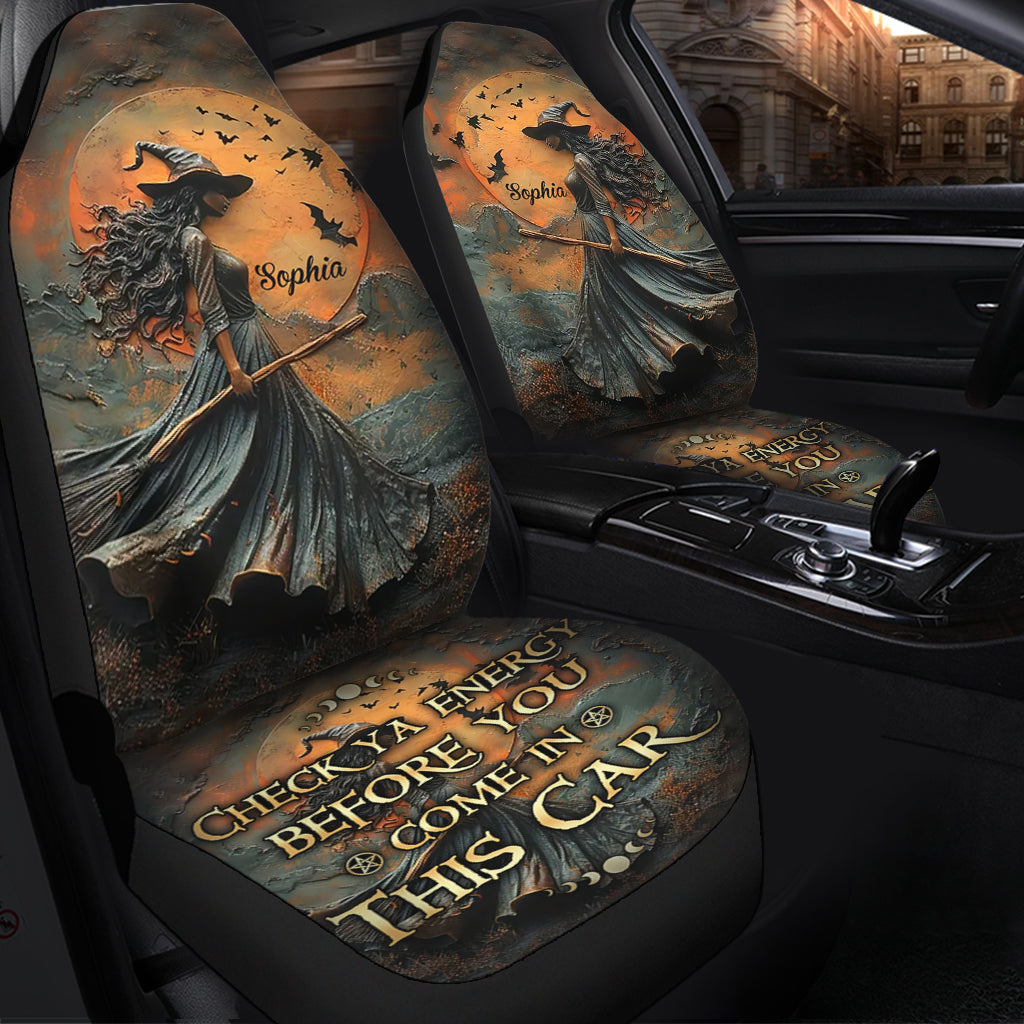 Smoke Of Air And Fire And Earth - Personalized Witch Seat Covers