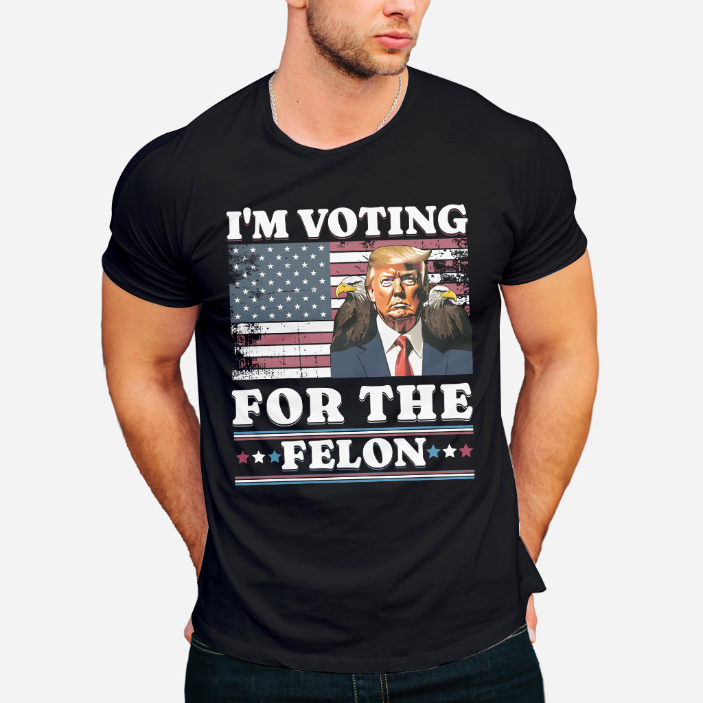 T-shirt « Je vote pour le criminel », T-shirt humoristique « Je vote toujours pour Trump », T-shirt « Criminel condamné 2024 », Cadeau pour le jour des élections de novembre