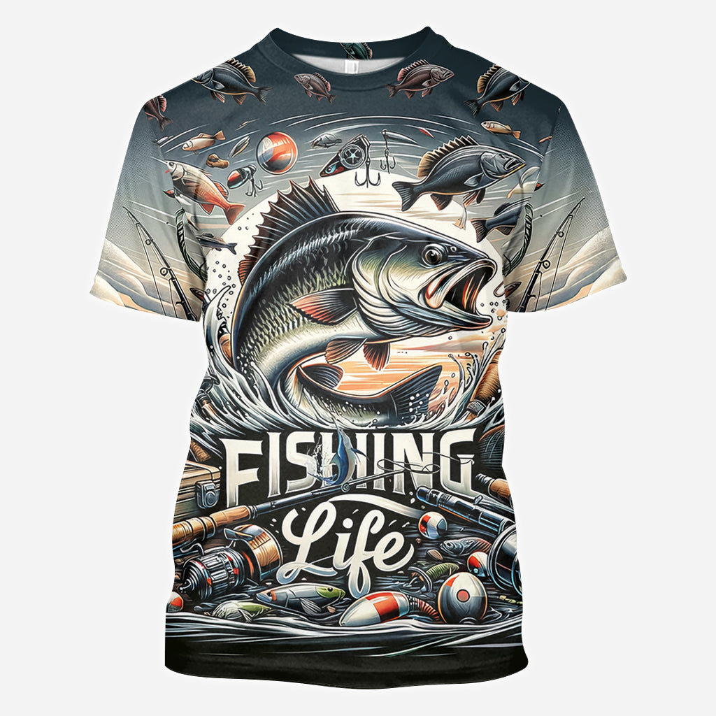 T-shirt « La vie de pêcheur » - Pêche partout