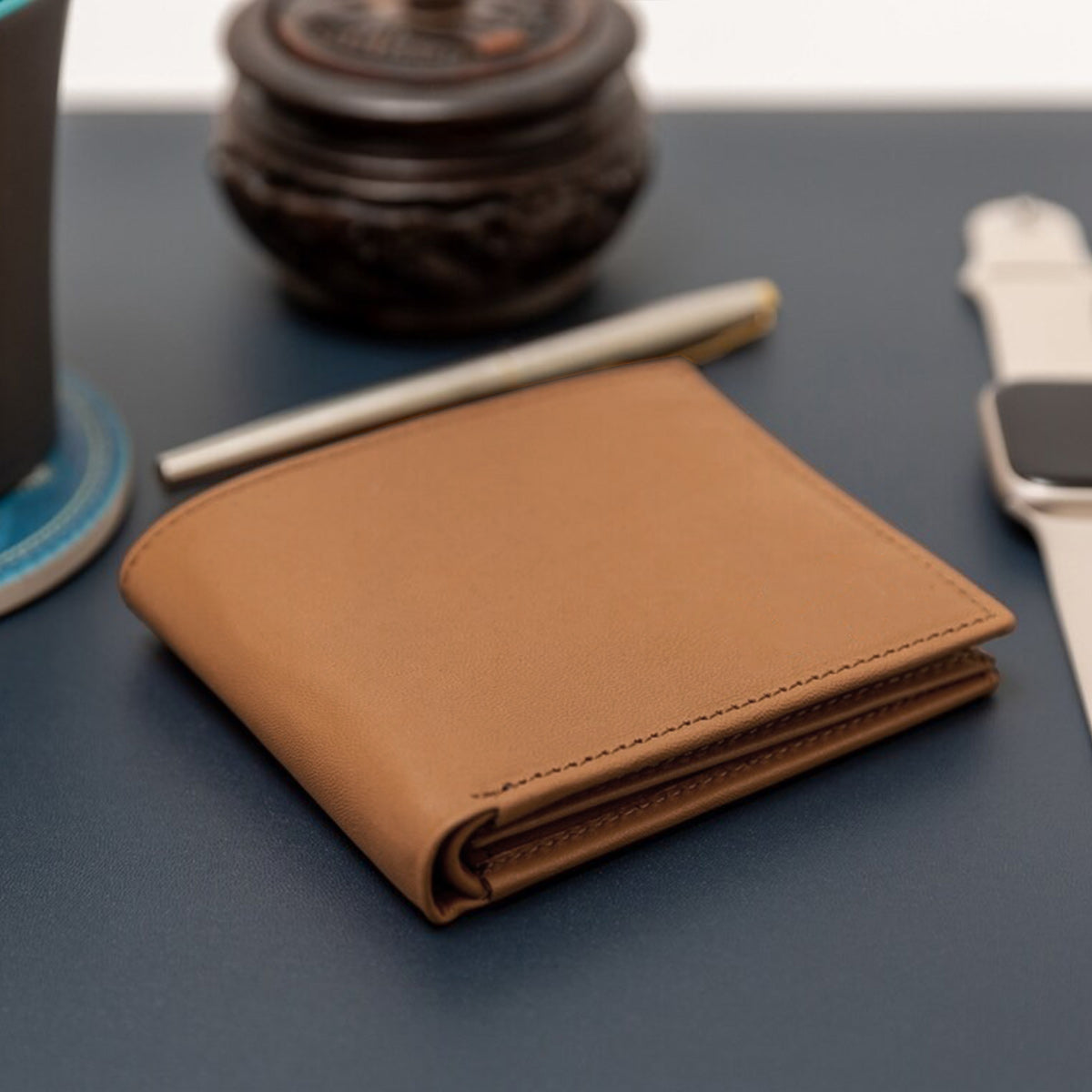 À mon fils - Portefeuille en cuir personnalisé