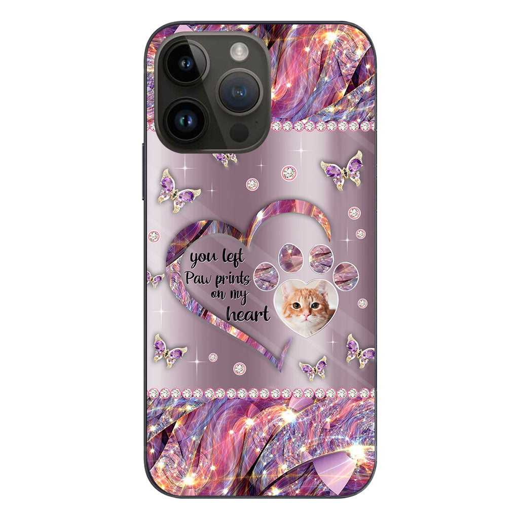 Tu as laissé des empreintes de pattes dans mon cœur - Coque de téléphone personnalisée pour chien