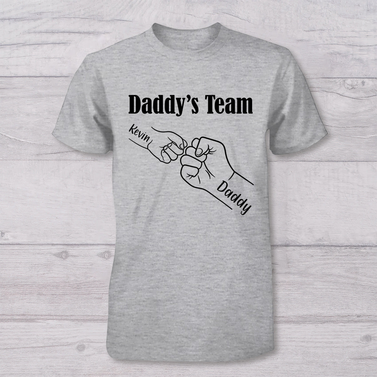 Papa et moi - L'équipe de papa - T-shirt personnalisé pour papa et body pour bébé