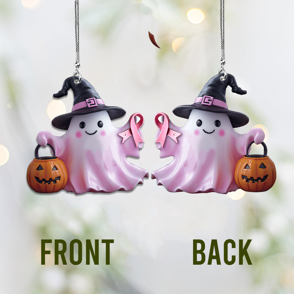 Sensibilisation au cancer du sein - Ornement de voiture personnalisé pour la sensibilisation au cancer du sein