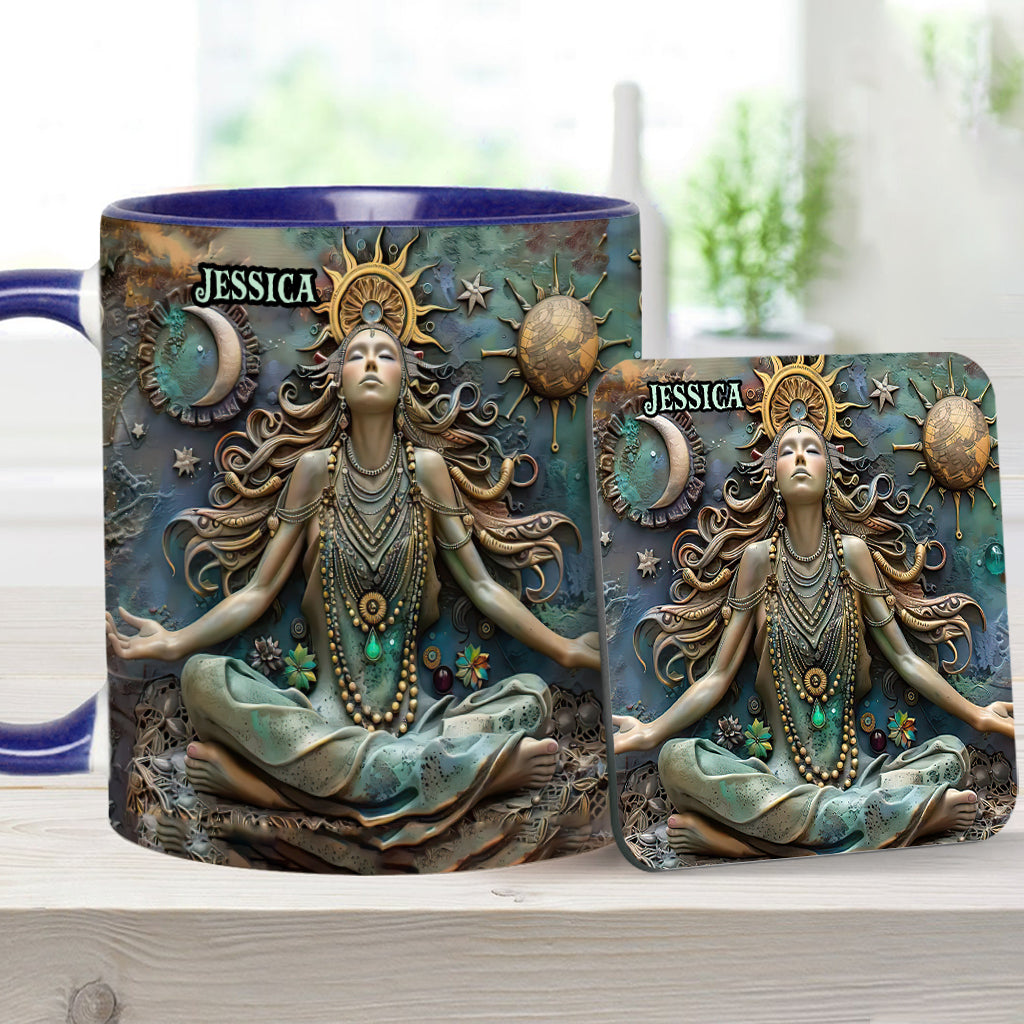 Perdez la tête, retrouvez votre âme - Mug personnalisé Yoga Accent Mug